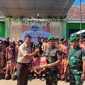 Foto: Mayor Infanteri Aditya Danang, Komandan Yonif TP 931 Ksatria Jokotole, saat kegiatan perkemahan dan memberikan sembako di yayasan Al-Islamiyah Desa Pakondang, Kecamatan Rubaru