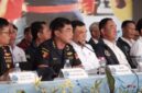 Konferensi pers pengungkapan 2.6 ton sabu cair di perairan karimun oleh Bea Cukai, BNN, dan Polda Kepri