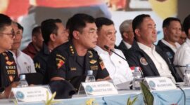 Konferensi pers pengungkapan 2.6 ton sabu cair di perairan karimun oleh Bea Cukai, BNN, dan Polda Kepri