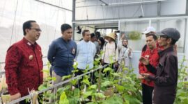 Foto: Tim Bappenas saat meninjau sektor pertanian dan berdialog dengan kelompok tani @Yasik Media Center