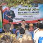 Kapolresta Sumenep Kombes Pol Ariek Indra Sentanu, S.H., S.I.K., M.H., (tengah) saat melaksanakan kegiatan sambung roso bersama unsur Forkopimcam, Kepala desa dan para tokoh masyarakat di Desa Saronggi Kecamatan Saronggi @Humas Polresta Sumenep
