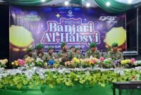 Penampilan salah satu peserta Festival Banjari Al-Habsyi Piala DRT The Big Family
